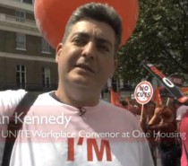 Video: support the strike backing sacked union rep Bryan Kennedy