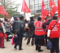 St Mungo’s Broadway strike rally in Harringey: rocketing union membership, and a will to persist